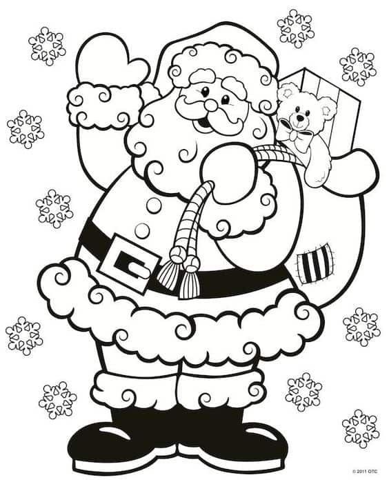 Desenhos de Natal para colorir e pintar - Blog Ana Giovanna